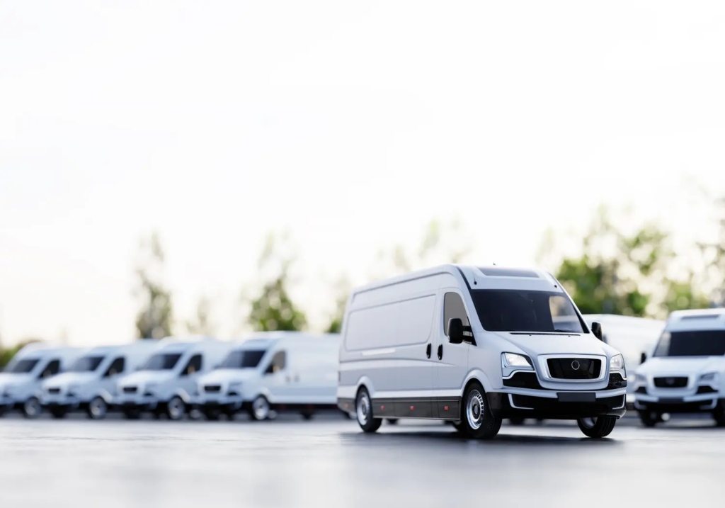 Commercial vehicles supported by fleet maintenance services